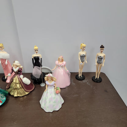 Lot of 11 Hallmark Barbie Doll Christmas Ornaments
