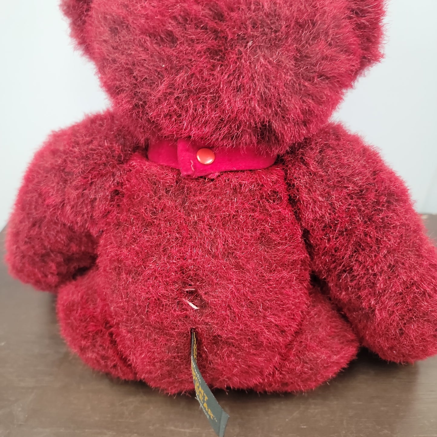 Vermont Teddy Bear 16" Jointed Red Black Plush