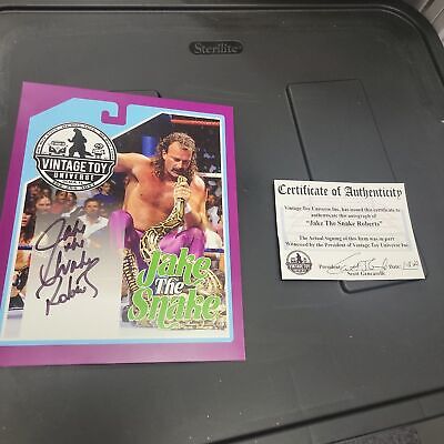 Autographed Jake "The Snake" Roberts Photo