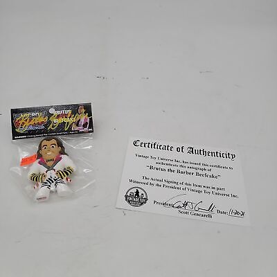 Brutus The Barber Beefcake Autographed Micro Brawlers with COA