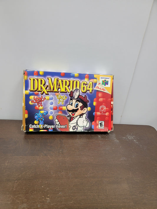 Dr. Mario 64 Nintendo 64 Game With Box and Manual