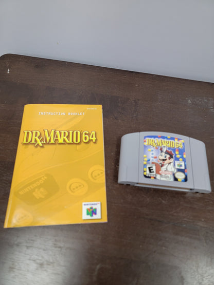 Dr. Mario 64 Nintendo 64 Game With Box and Manual