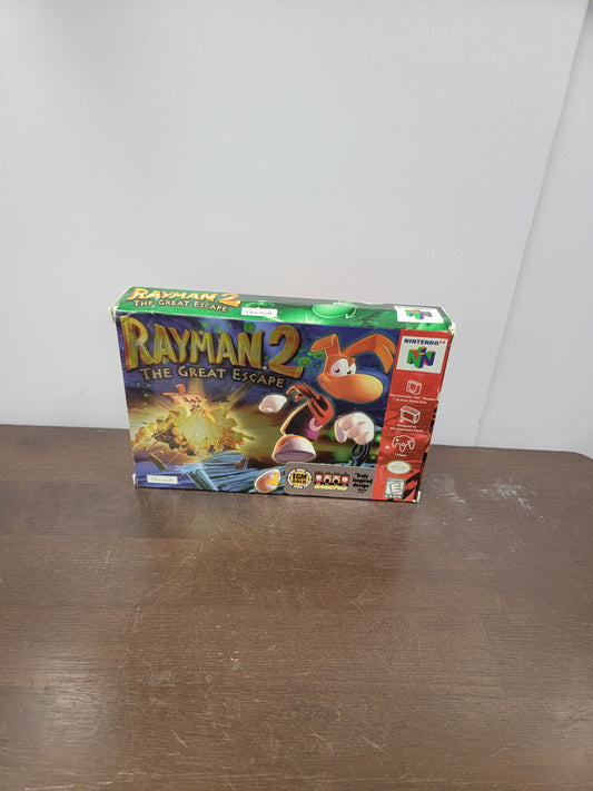 Rayman 2 The Great Escape Nintendo 64 Game With Box and Manual