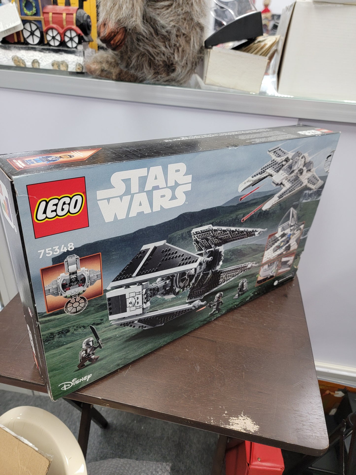 Star Wars Mandalorian Fang vs TIE Interceptor Lego Set Open Box