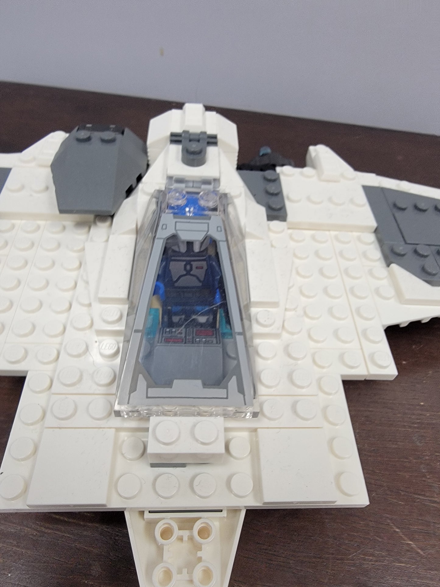 Star Wars Mandalorian Fang vs TIE Interceptor Lego Set Open Box