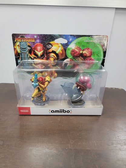 Nintendo Amiibo Metroid Samus Aran & Metroid