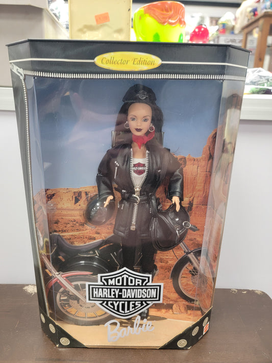 Harley Davidson Brunette Barbie Doll