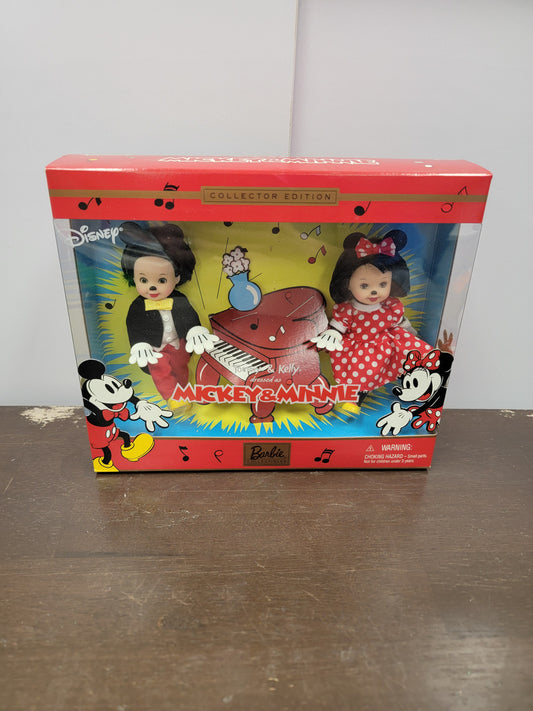 Tommy & Kelly Dressed As Mickey & Minnie Doll