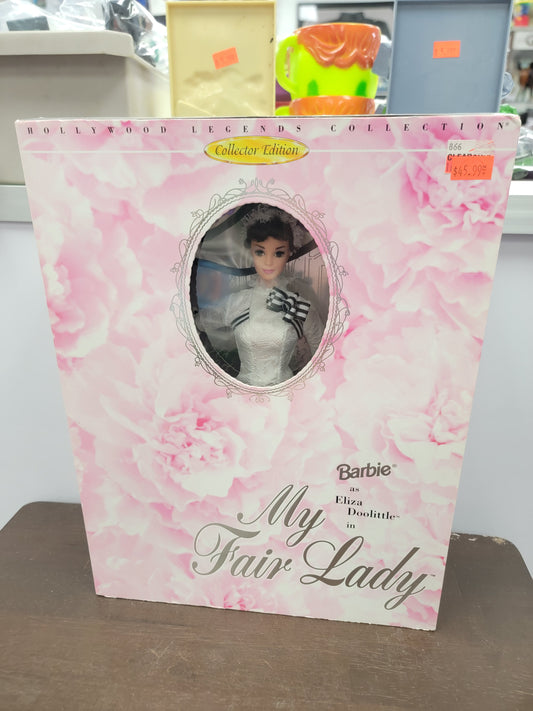 Barbie As Eliza Doolittle in My Fair Lady White Dress Barbie Doll