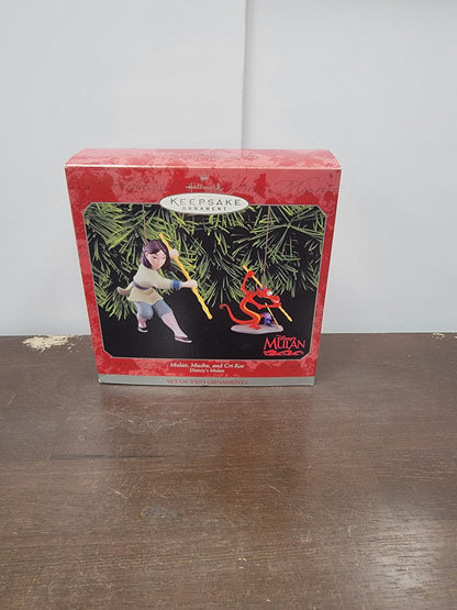 Hallmark Keepsake Ornament Mulan, Mushu, and Cri-Kee