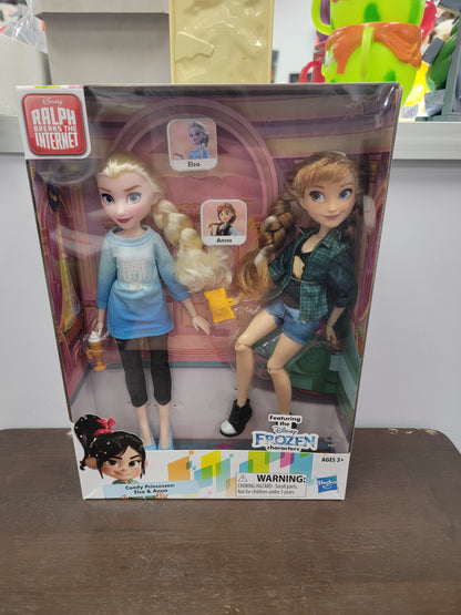 Ralph Breaks the Internet Comfy Princesses: Elsa & Anna Dolls