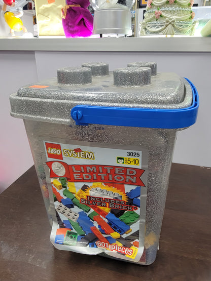 Lego System Limited Edition Legos Including Silver Brick-2+ Pounds