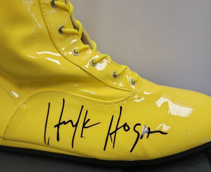 Autographed Hulk Hogan Wrestling Boot with C.O.A.