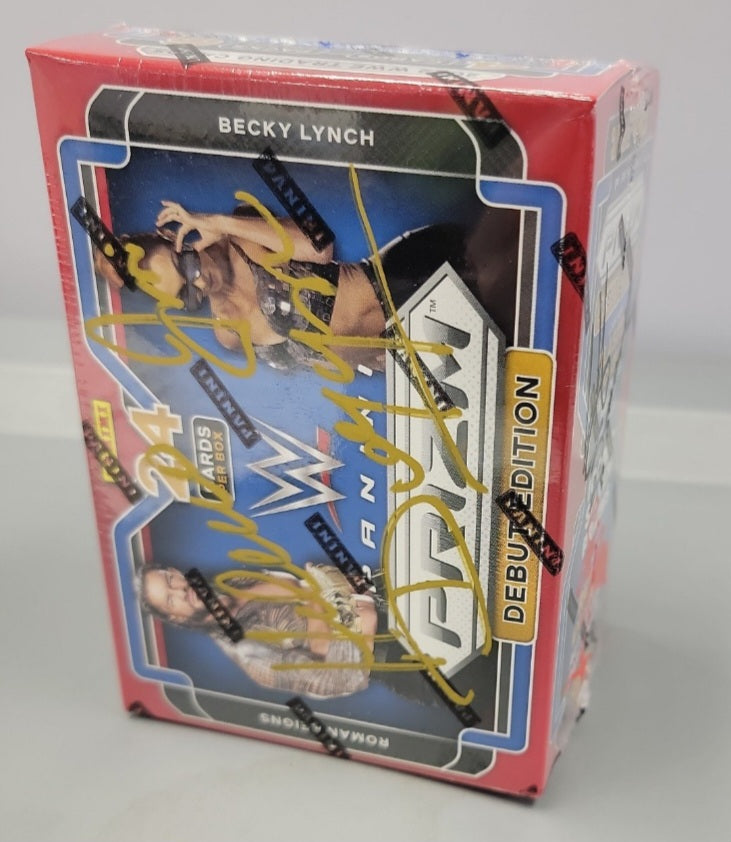 Autographed WWE Prizm Blaster Box with COA's- Please see description for list