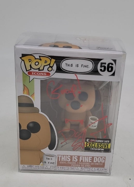 Autographed This Is Fine Dog Funko JSA Certified