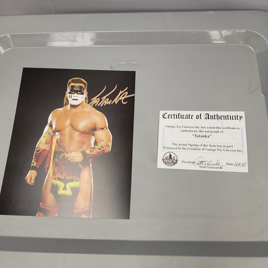 Autographed Tatanka Photo with COA