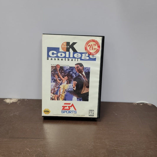 Coach K College Basketball Sega Genesis Game