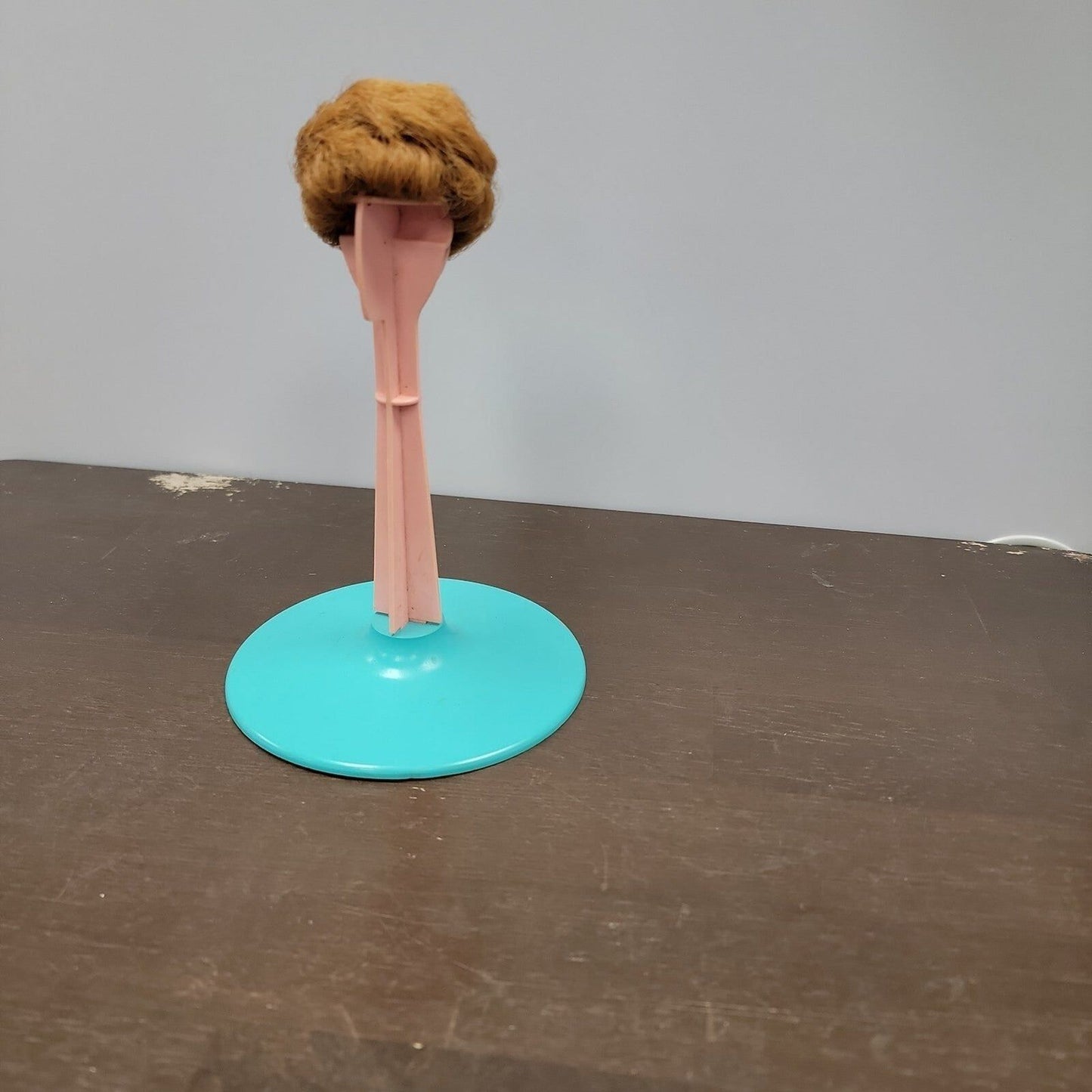 Vintage Barbie Fashion Queen Bubble Cut Wig and Wig Stand