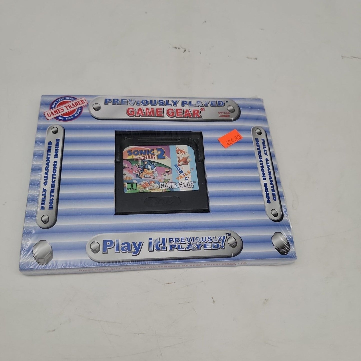 Sonic the Hedgehog 2 Gamegear Game