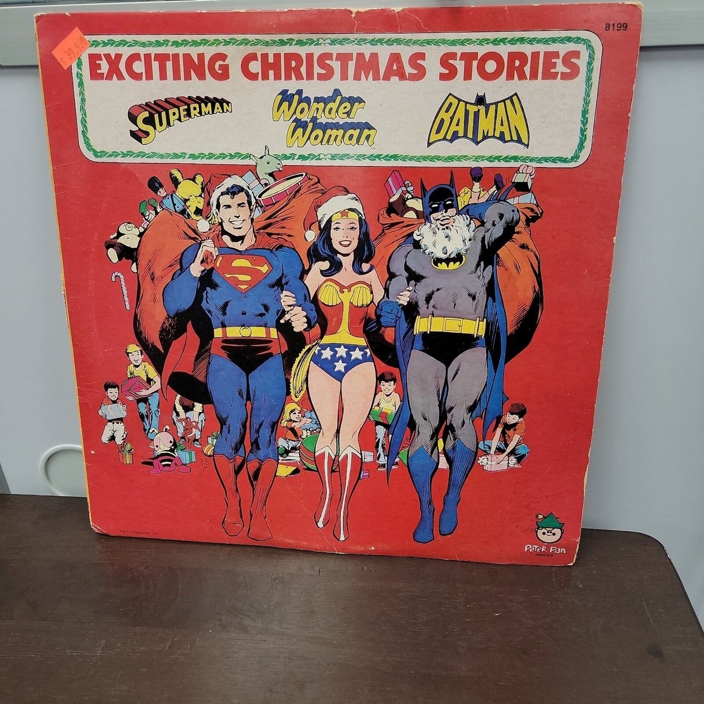 Exciting Christmas Stories Superman, Wonder Woman, and Batman Vinyl Record