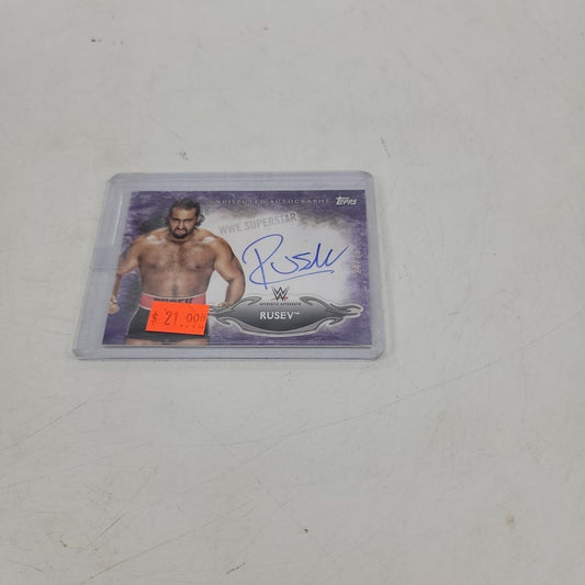 WWE Rusev Autograph Card