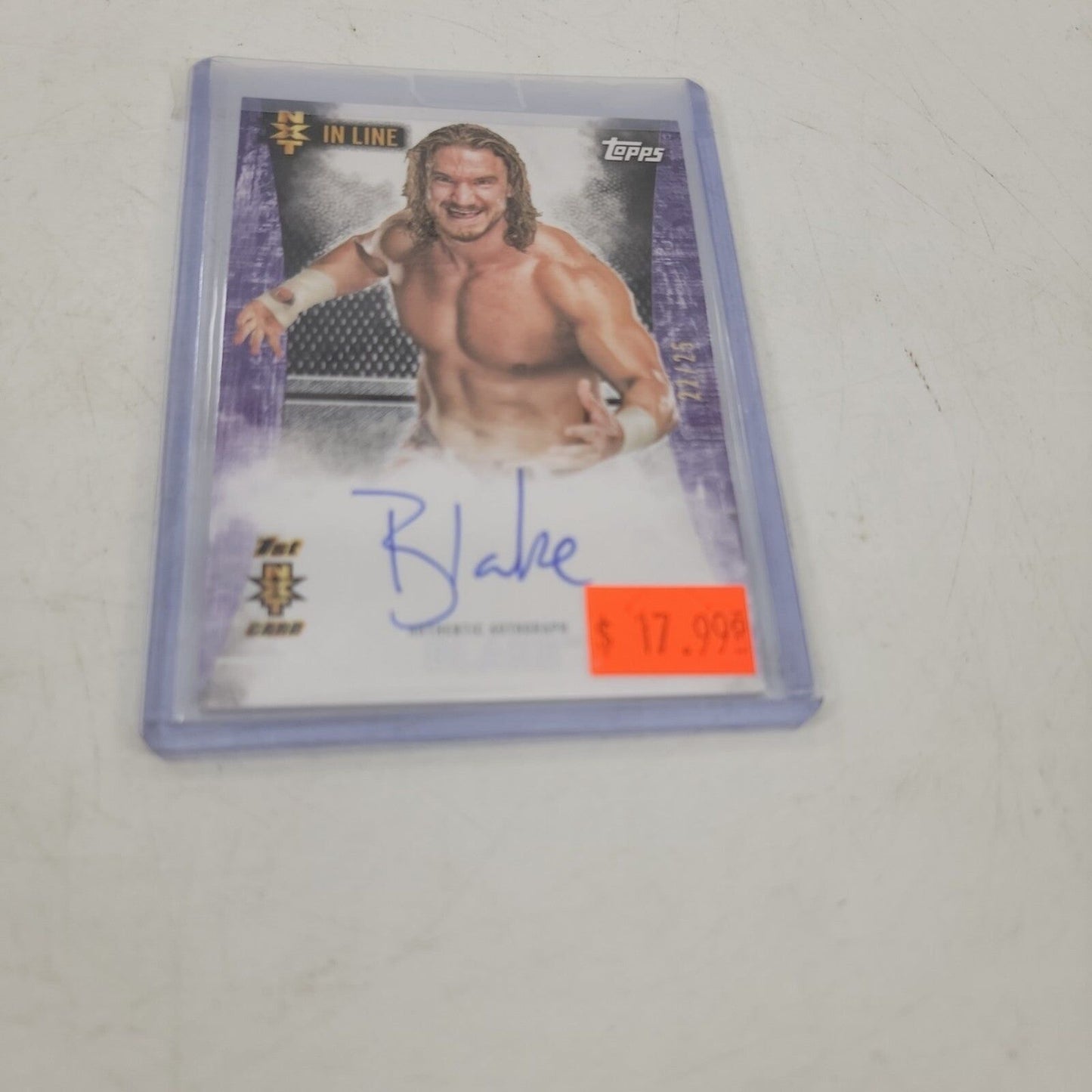 NXT In Line Blake Autograph Card